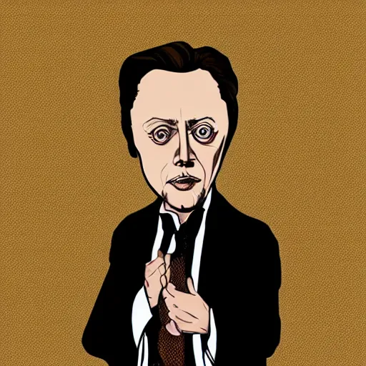 Prompt: christopher walken as a hanna barbara cartoon, trending on artstation