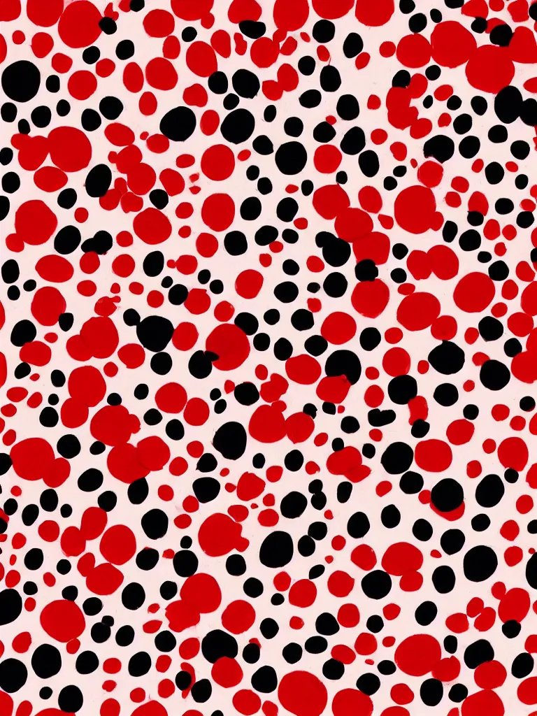 Image similar to red polka dots by Disney Concept Artists, blunt borders, rule of thirds