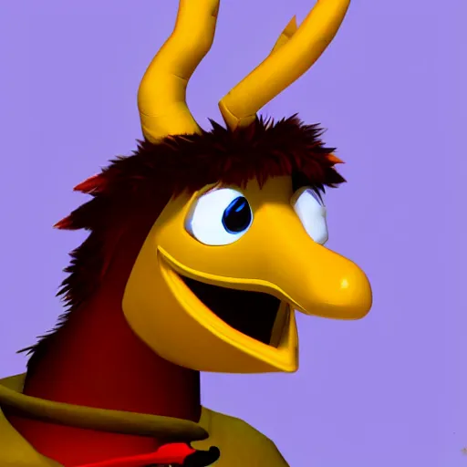 Image similar to character 3 d concept art page of a cute wacky humanoid goose with a coat as an enemy in spyro the dragon video game concept art, spyro trilogy remaster concept art, playstation 1 era graphics, activision blizzard style, 4 k resolution concept art