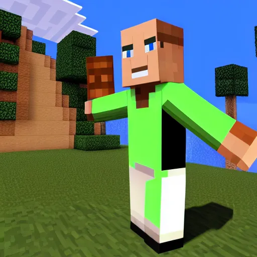 Image similar to will smith as a minecraft skin, minecraft in game screenshot