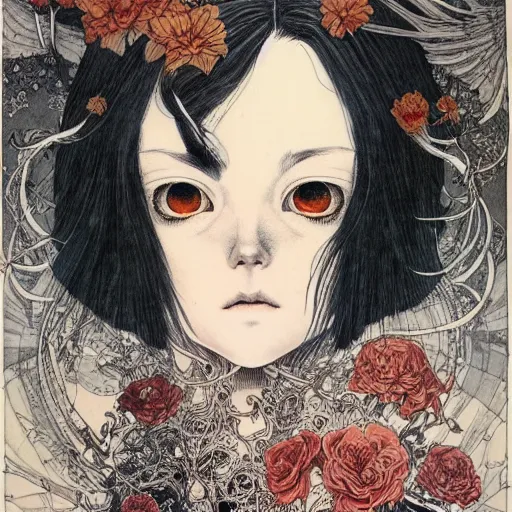 Image similar to prompt: Portrait painted in Frank frazzeta style drawn by Vania Zouravliov and Takato Yamamoto, inspired by Fables, intricate acrylic gouache painting, high detail, sharp high detail, manga and anime 2000