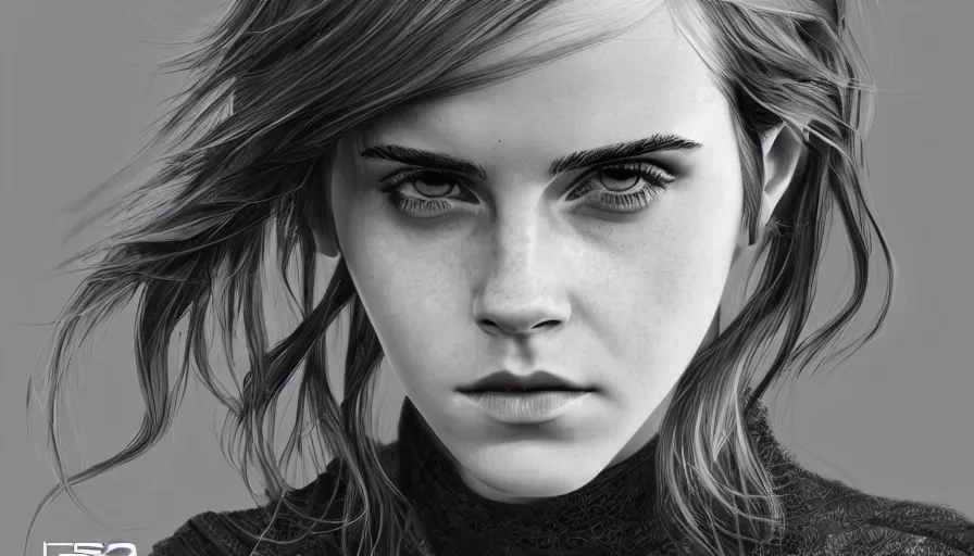 Image similar to emma watson by shingo araki, hyperdetailed, artstation, cgsociety, 8 k