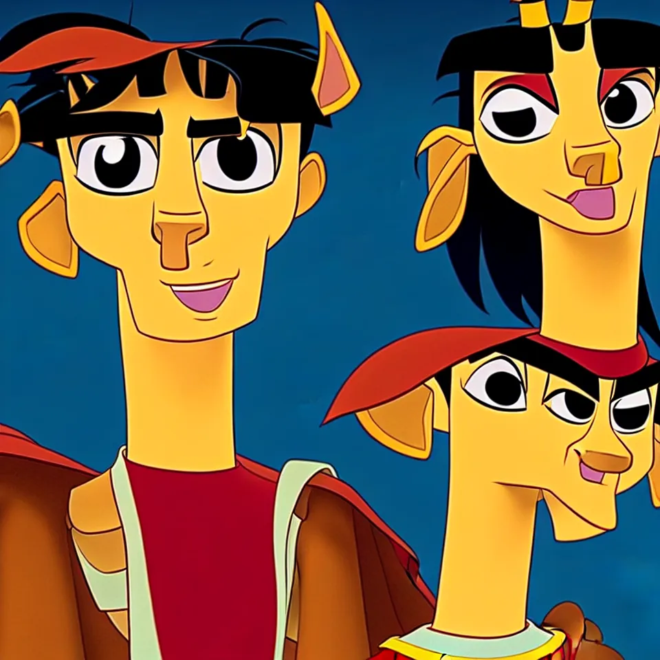 Prompt: How Kuzco!!!!!!!!! from (((Disney))) movies would look in Real life . Professional Studio. Portrait in the style of Martin Schoeller. 4K. Ultra Detailed. Close-up. Low Light.