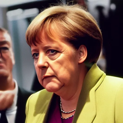 Prompt: angela merkel in pulp fiction