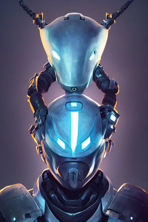 Image similar to epic mask helmet robot ninja portrait stylized as fornite style game design fanart by concept artist gervasio canda, behance hd by jesper ejsing, by rhads, makoto shinkai and lois van baarle, ilya kuvshinov, rossdraws global illumination radiating a glowing aura global illumination ray tracing hdr render in unreal engine 5