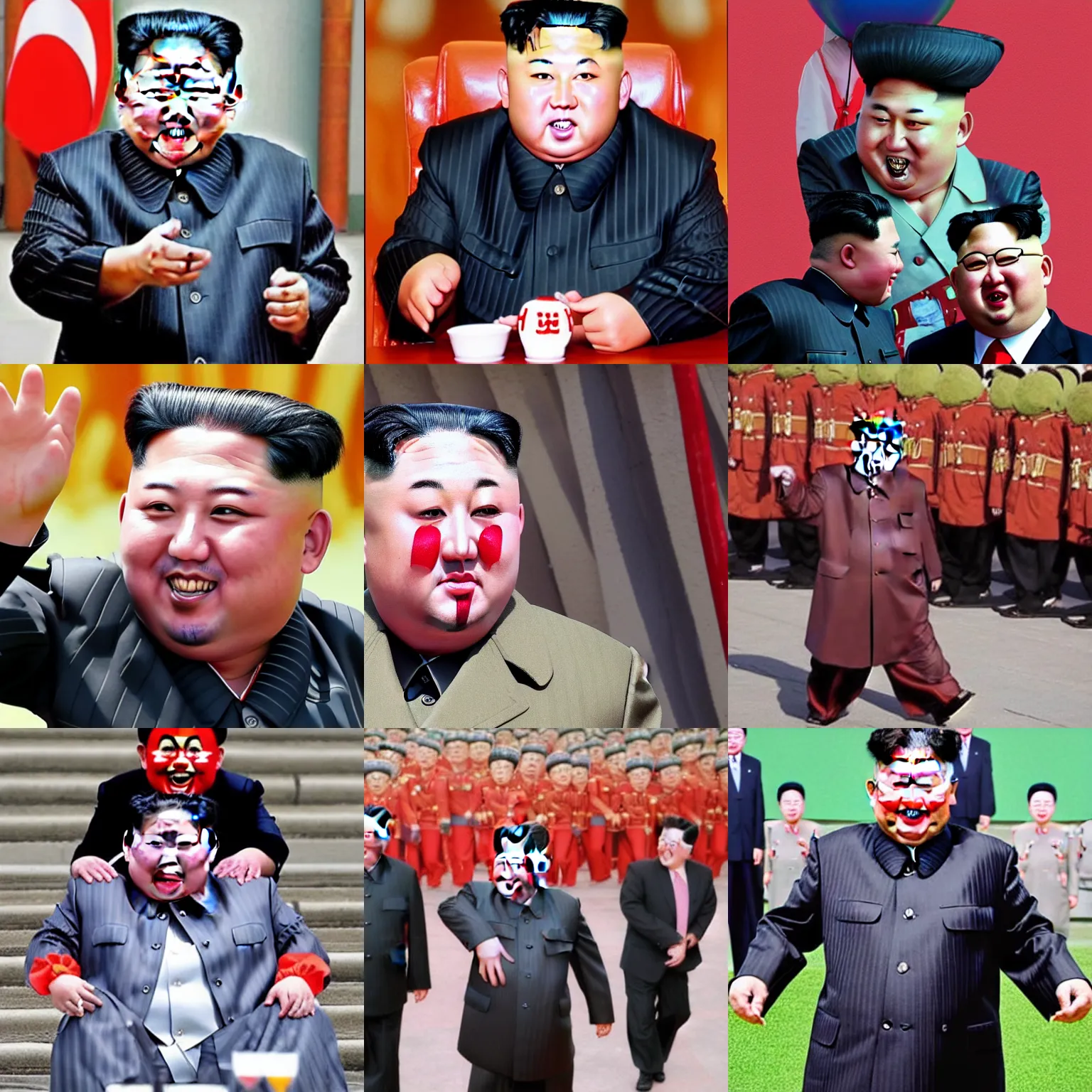 Prompt: Kim Jong-Un as a clown