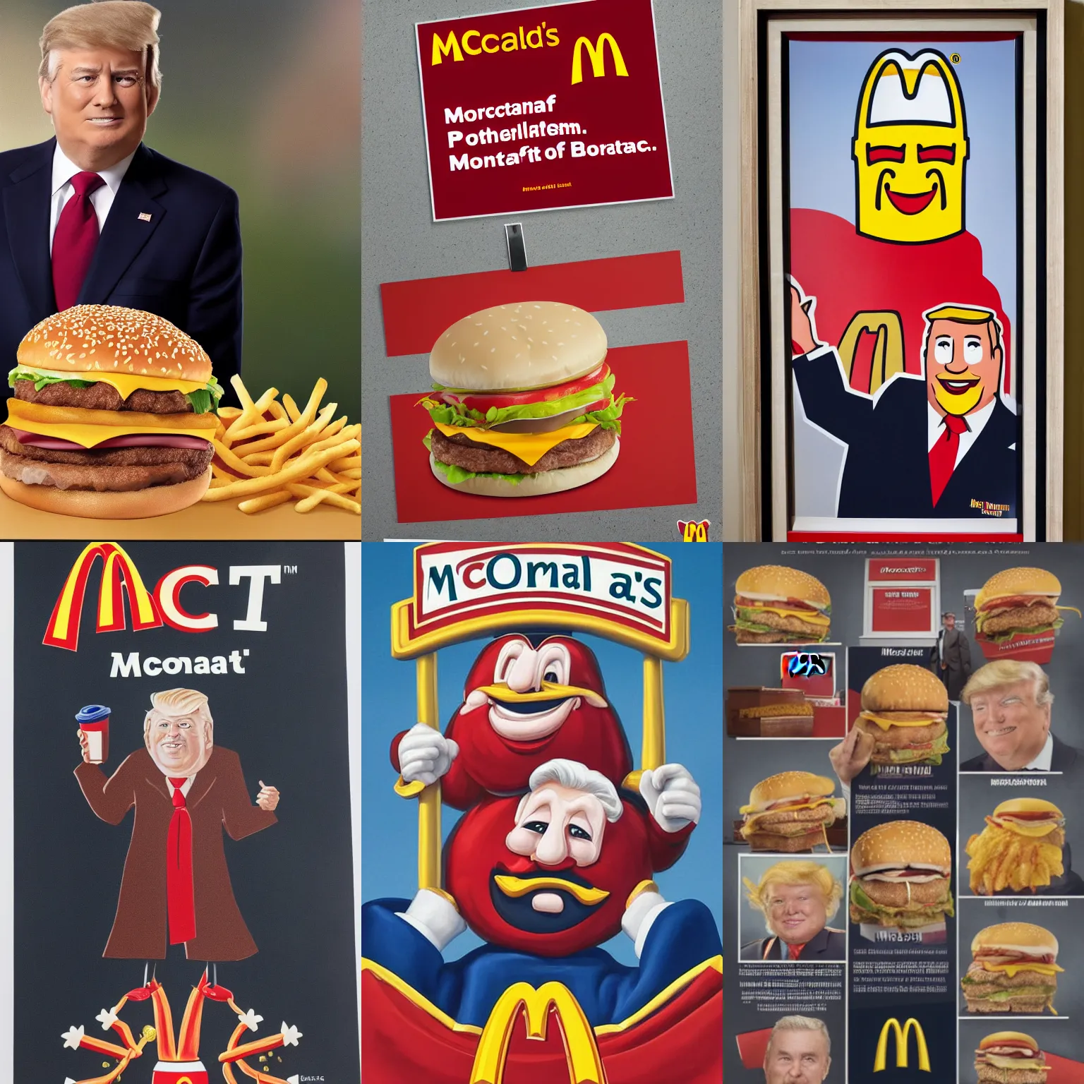 Prompt: official mcportrait of the mcpresident of the united mcstates of mcdonalds