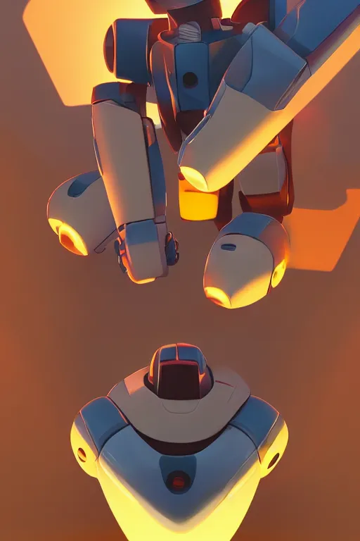 Image similar to metabots medabots medarotto medarot robot minimalist comics, behance hd by jesper ejsing, by rhads, makoto shinkai and lois van baarle, ilya kuvshinov, rossdraws global illumination ray tracing hdr radiating a glowing aura