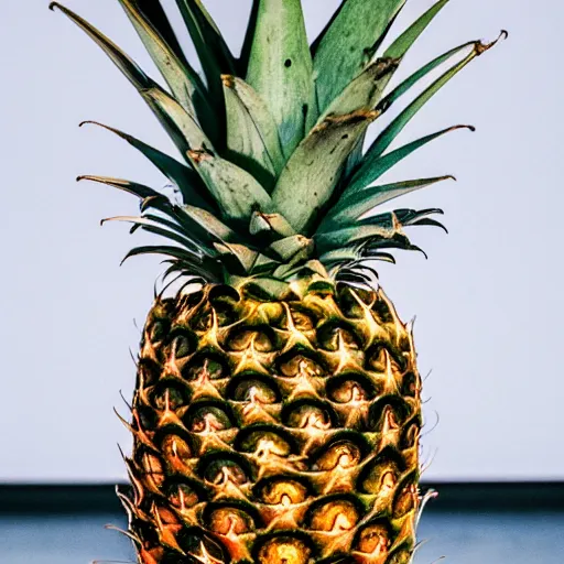 Image similar to photo of a pineapple that looks like emma watson on stage in front of an audience, highly detailed, extremely high quality, hd, 4 k, 8 k, professional photographer, 4 0 mp, lifelike, top - rated, award winning, realistic, detailed lighting, detailed shadows, sharp, no blur, edited, corrected, trending