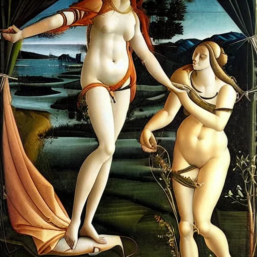 Prompt: venere di botticelli