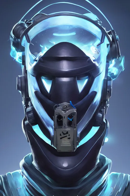 Image similar to epic mask helmet robot ninja portrait stylized as fornite style game design fanart by concept artist gervasio canda, behance hd by jesper ejsing, by rhads, makoto shinkai and lois van baarle, ilya kuvshinov, rossdraws global illumination radiating a glowing aura global illumination ray tracing hdr render in unreal engine 5