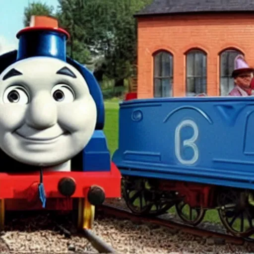 patrick stewart as thomas the tank engine. | Stable Diffusion | OpenArt