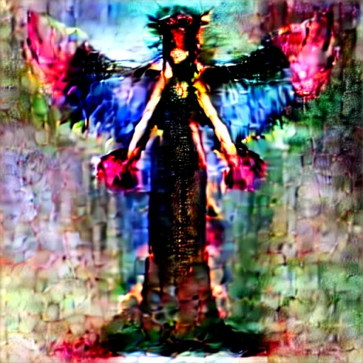 Image similar to cyber dragon angel pimp