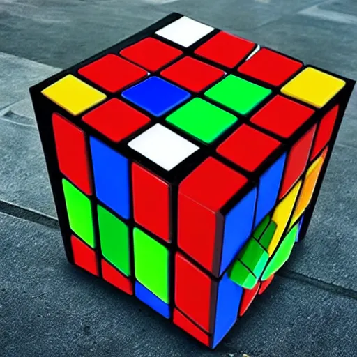 Prompt: somebody chucking a Rubik’s cube and it smashing into pieces