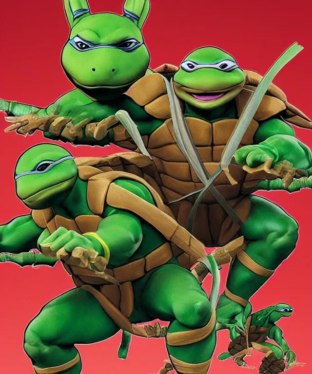 Image similar to packaging for a teenage mutant ninja turtle raphael neca toy