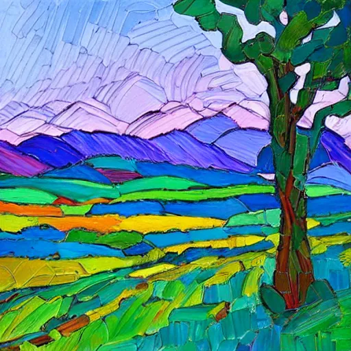 Prompt: landscape by erin hanson