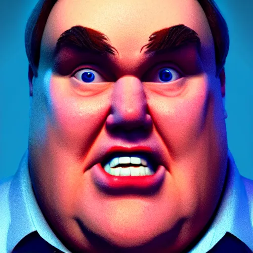 Image similar to portrait of john candy suffering, metaverse, octane render, trending on artstation