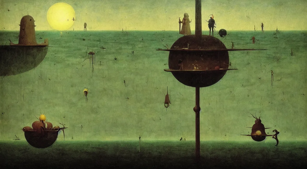 Prompt: single flooded simple!! hive pole anatomy, very coherent and colorful high contrast masterpiece by franz sedlacek hieronymus bosch dean ellis simon stalenhag rene magritte gediminas pranckevicius, dark shadows, sunny day, hard lighting