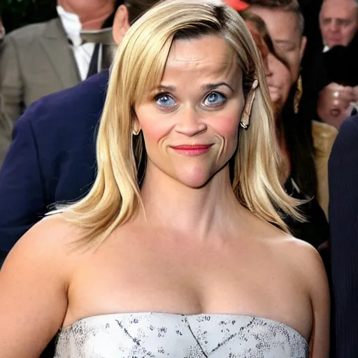 Prompt: reese witherspoon with her spoon