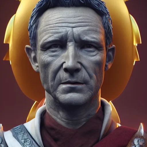 Image similar to limmy brian limond as julius caesar, realistic, sunny lighting, octane render, hyper realistic, high quality, highly detailed, hd, beautiful, cinematic, 8 k, unreal engine, facial accuracy,