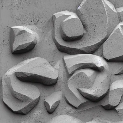 Prompt: concrete art. trending on polycount.