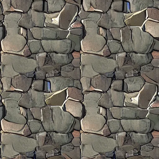 Image similar to 8k seamless texture of rock, dishonored style, overwatch style