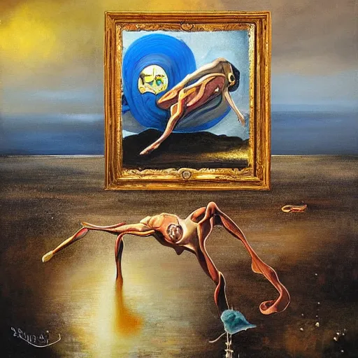 Image similar to Seb Mckinnon Paintings, Salvador Dali