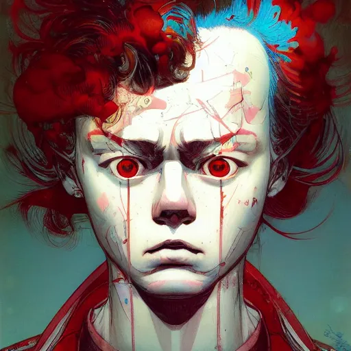 Image similar to prompt : soviet doomer portrait soft light painted by james jean and katsuhiro otomo and erik jones, inspired by akira anime, smooth face feature, intricate oil painting, high detail illustration, sharp high detail, manga and anime 1 9 9 9