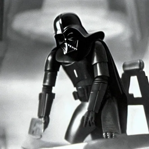 Image similar to star wars movie scene made by fritz lang 1 9 2 9, ultra realistic details, cinematic shot, dramatic scene