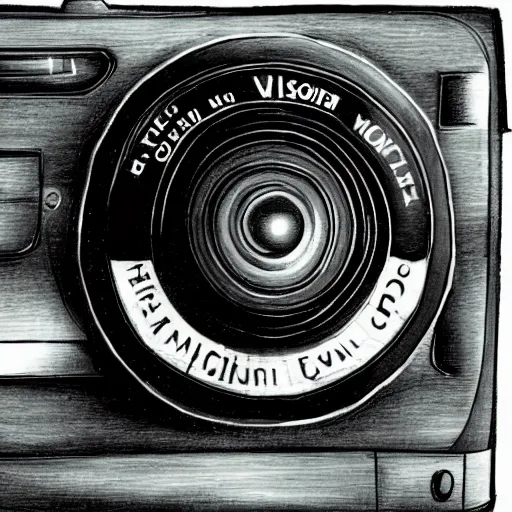 Image similar to cinema camera, illustrated by Steve Wilson