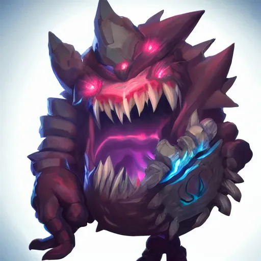 Image similar to kog'maw, league of legends, trending on artstation