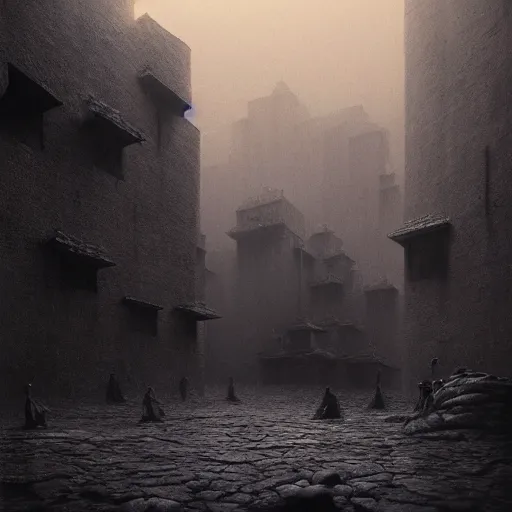 Image similar to ( ( ( ( ( by beksinski ) ) ) ) ), by zawadzki, momento mori, photorealism, octane render, highly detailed, 8 k,