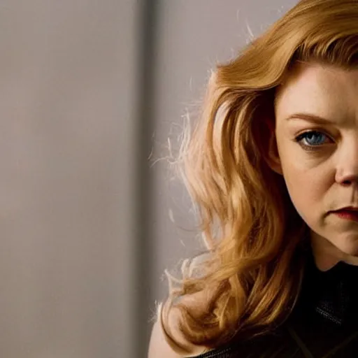 Prompt: Natalie Dormer as black widow