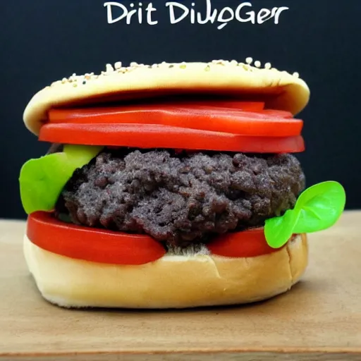 Prompt: dirt burger