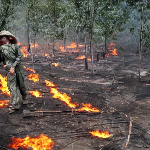 Prompt: I love the smell of napalm in the morning