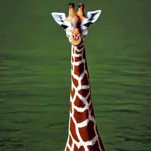 Prompt: giraffe duck hybrid, bold natural colors, national geographic photography, masterpiece, full shot