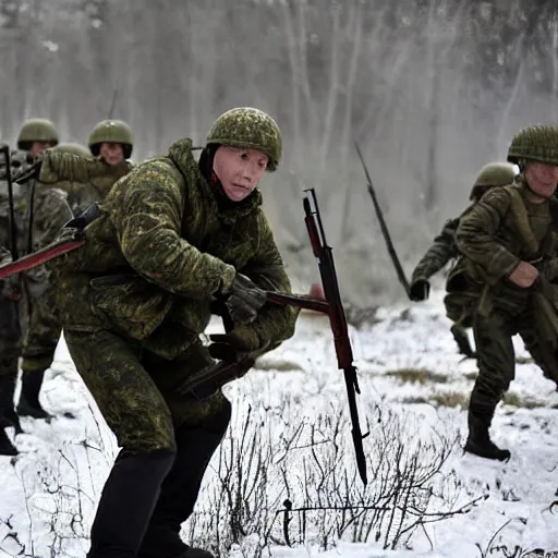 Prompt: Vladimir Putin is fighting at the front against Ukraine epic battle,writing style symbolism,