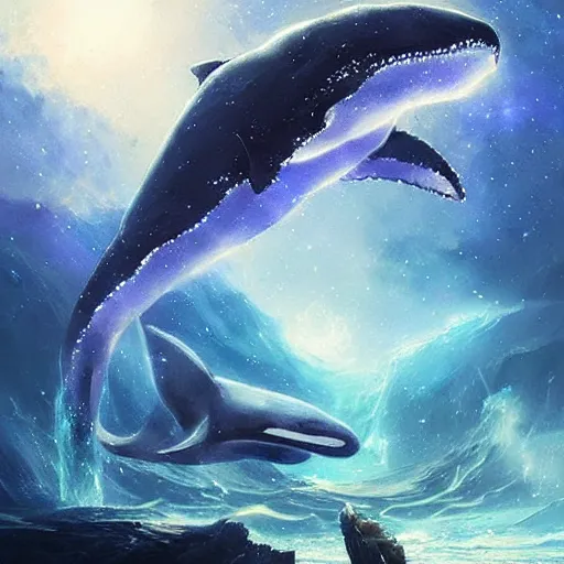 Image similar to eyes! eyes! space magical whale with multiple eyes, eyes!, eyes!, eyes!, eyes!, eyes!, eyes, galaxy whale, epic fantasy style art, galaxy theme, by Greg Rutkowski, hearthstone style art, 99% artistic