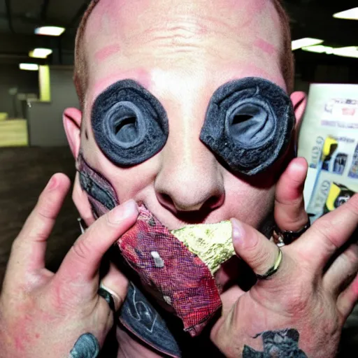 Image similar to corey taylor with duct tape on his mouth