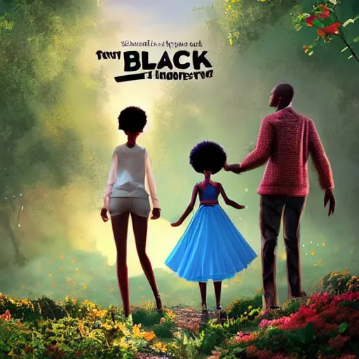 Prompt: stunning, coherent, impressive, detailed still of black family in a fantasy dream world park, follow shot, 3d, in the style of pixar, comic book style, 3d, highly detailed, sharp focus, bokeh, depth of field, 16k resolution, Unreal Engine 5, coherent, cinematic lighting, photorealistic, by Zhang Jingna