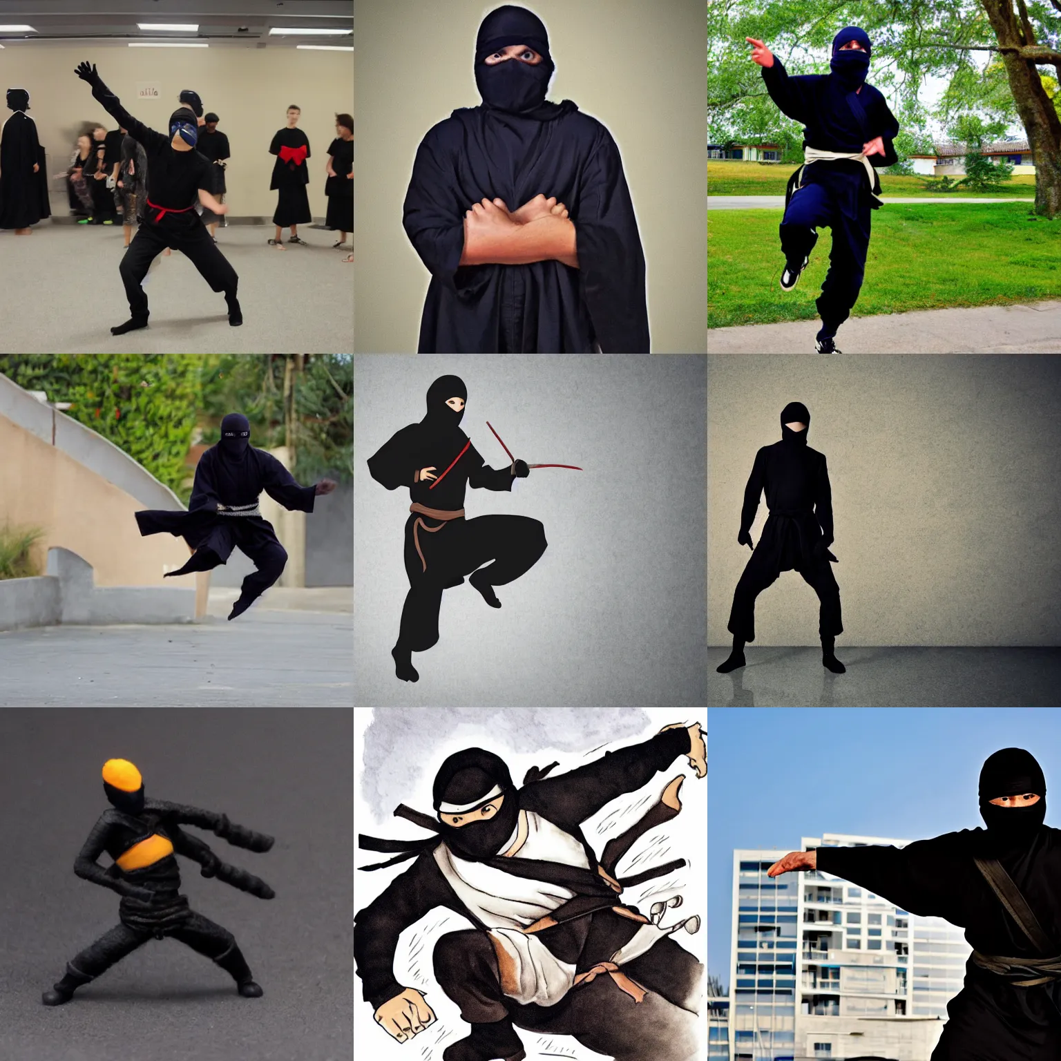 Prompt: a ninja