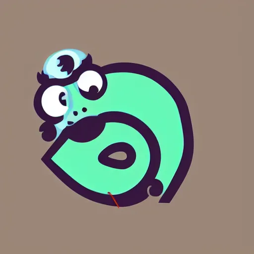 Image similar to a cute worm, digital art, iconic icon, 2 d vector logo, cartoon, t - shirt design