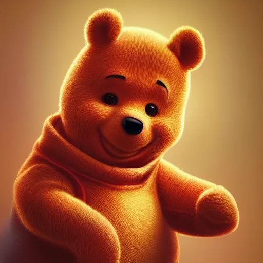 Prompt: xi jinping as winnie the pooh, award winning creature portrait photography, extremely detailed, artstation, 8 k, sensual lighting, incredible art, wlop, artgerm