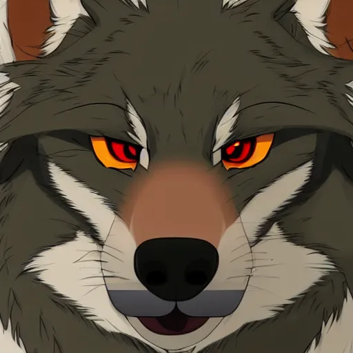 Prompt: key anime visual portrait closeup of a handsome male anthro wolf furry fursona with beautiful eyes, wearing a hoodie, official modern animation