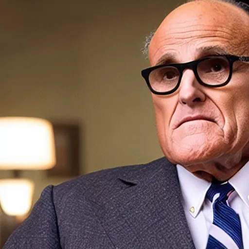 Image similar to film still of rudy giuliani in the new mean girls movie, 4 k