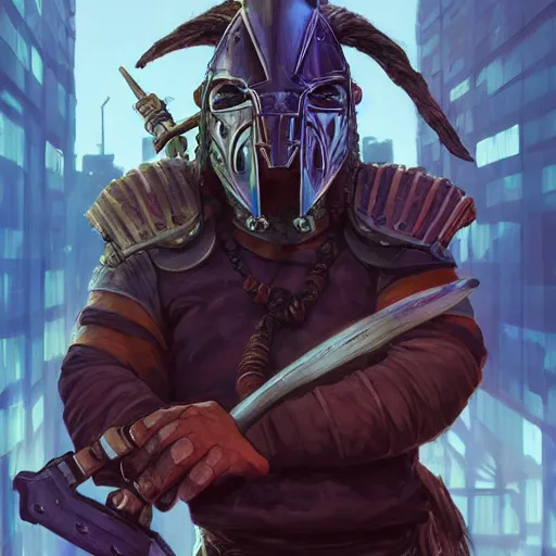 Image similar to cyberpunk viking helmet mask warrior goddess robot ninja fantasy, art gta 5 cover, official fanart behance hd artstation by jesper ejsing, by rhads, makoto shinkai and lois van baarle, ilya kuvshinov, ossdraws