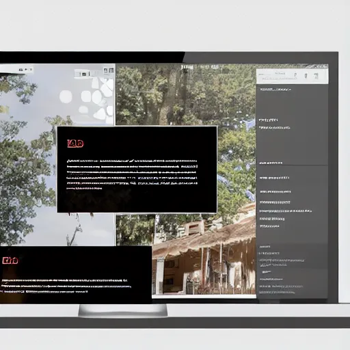 Image similar to Screenshot of a really well designed interactive 3D Website