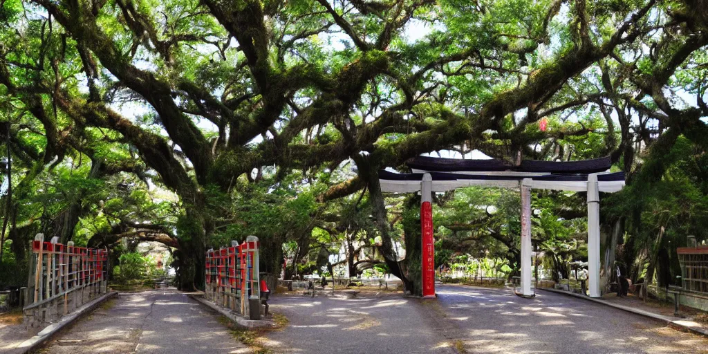 Prompt: “Shinto gate ((savannah))”