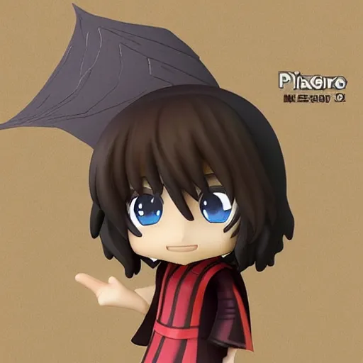 Image similar to face detailing wizard in the style of matte painting nendoroid and chibi, eyes in the style of nendoroid, middle close up, Julian ope, flat shading, 2D illustration, Swiss modernizm, ukiyoe style, pixer, no shading, no gradient, no shadow