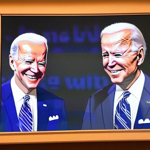 Image similar to biden is secretly watching at you from behind your window